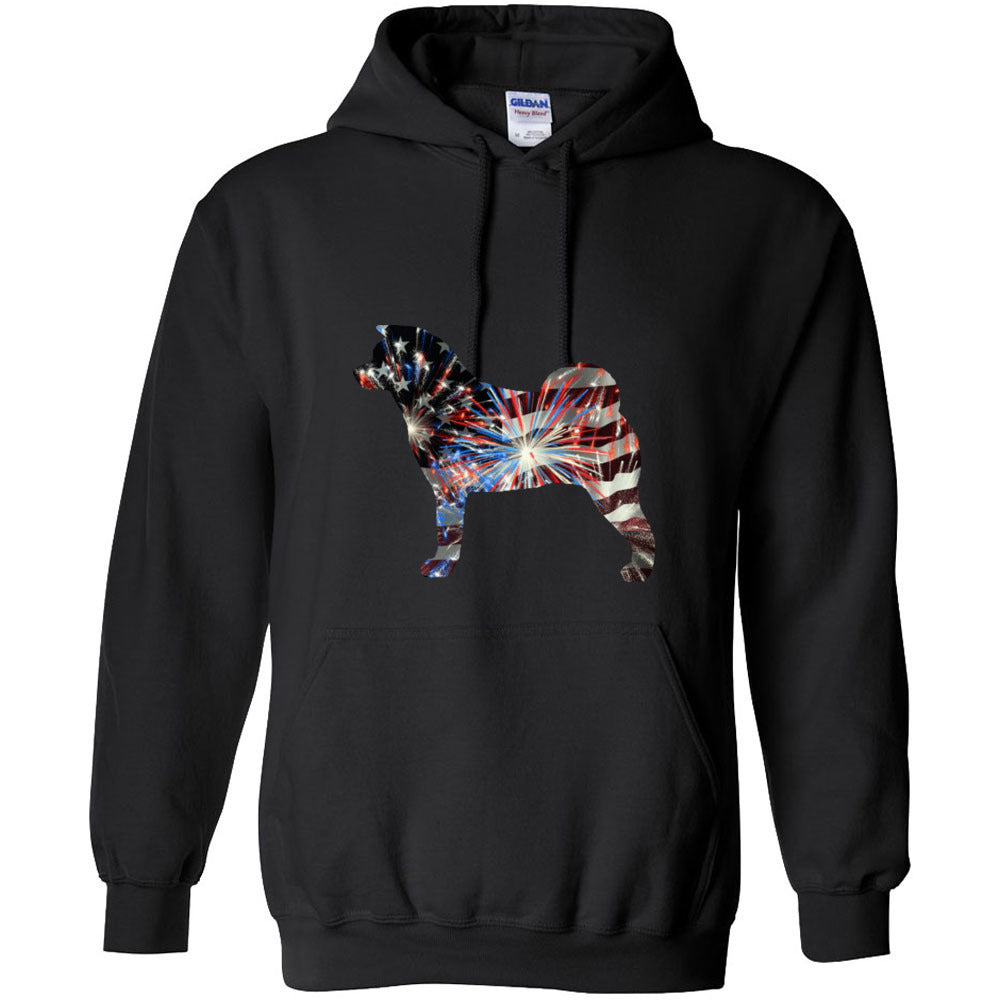 Patriotic Akita Gildan Unisex Heavy Blend Hooded Sweatshirt - WagALotBowWow