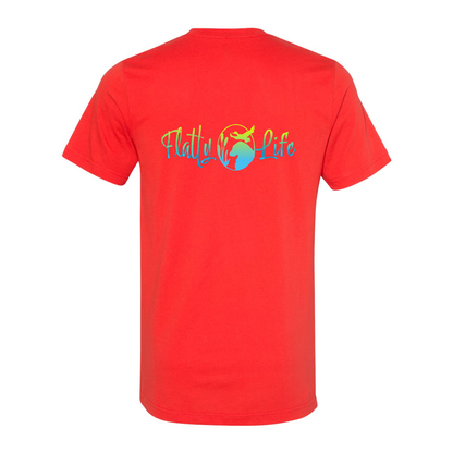 Flatty Life Front/Back Unisex SS Jersey Tee - WagALotBowWow