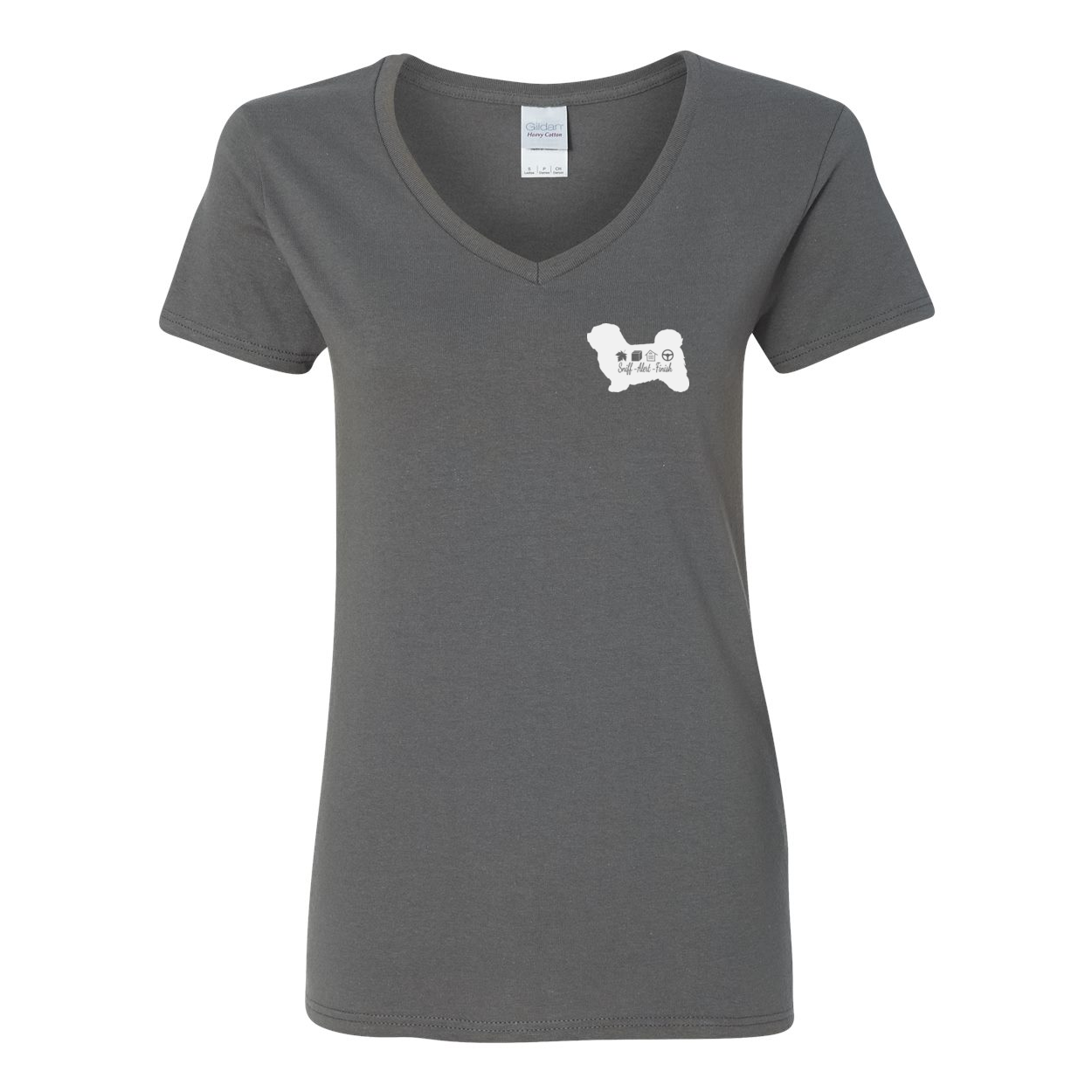 Havanese Scent F/B Women's V-Neck T-Shirt - WagALotBowWow