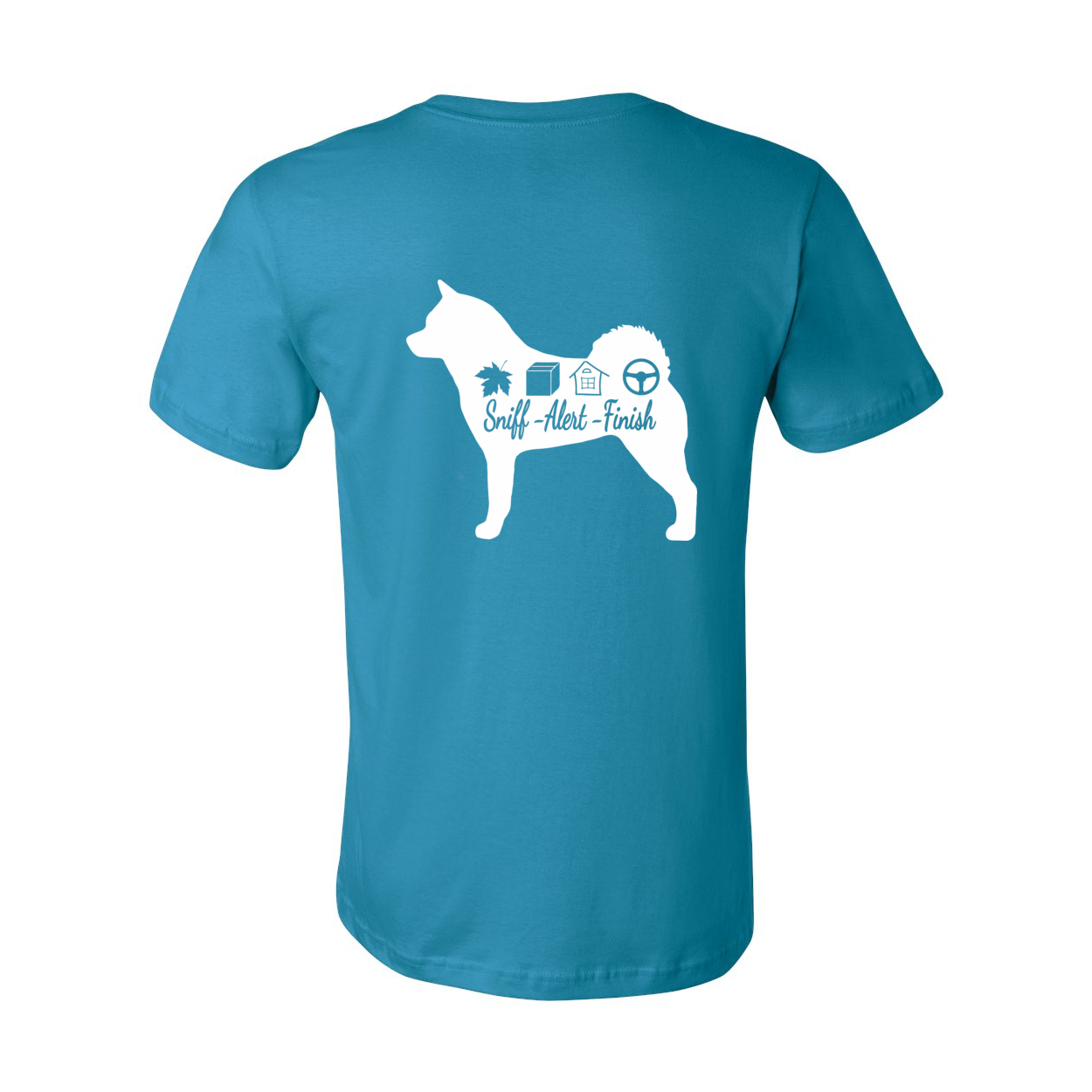 Akita Scent Sniff F/B Unisex SS Jersey Tee - WagALotBowWow