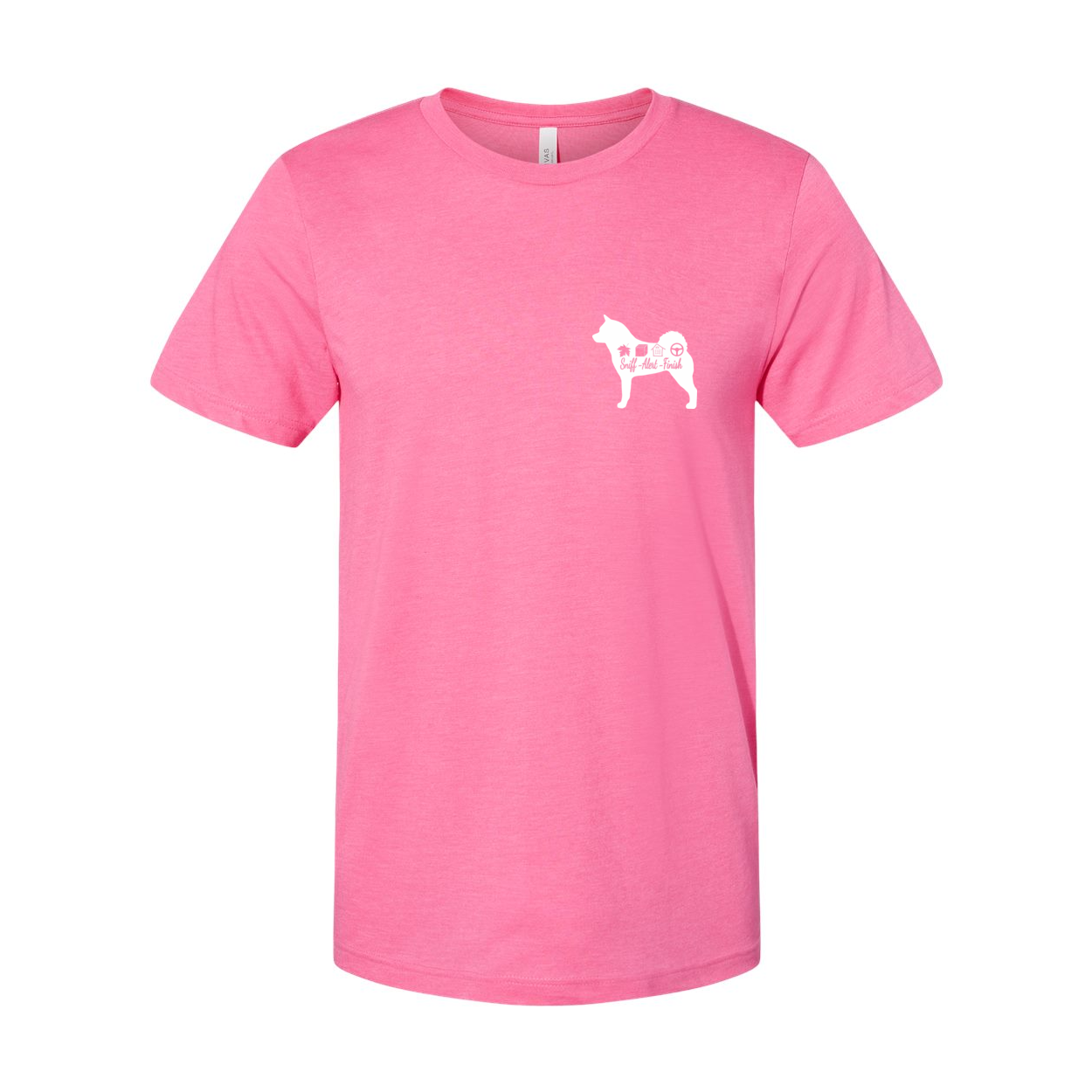 Akita Scent Sniff F/B Unisex SS Jersey Tee - WagALotBowWow