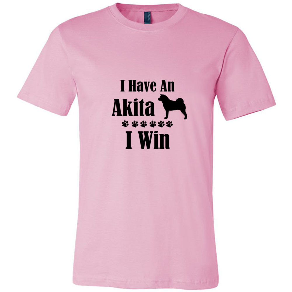 Have Akita I Win Unisex Short Sleeve Jersey Tee - WagALotBowWow