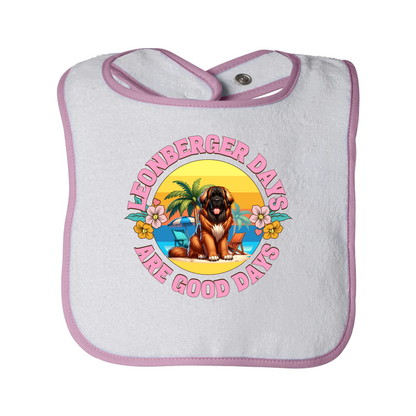 Infant Contrast Trim Terry Bib - WagALotBowWow