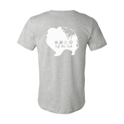 Pomeranian Scent F/B Unisex SS Jersey Tee - WagALotBowWow