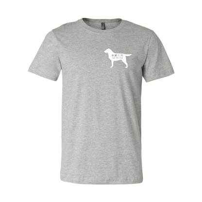 Labrador Scent F/B Unisex SS Jersey Tee - WagALotBowWow