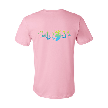 Flatty Life Front/Back Unisex SS Jersey Tee - WagALotBowWow