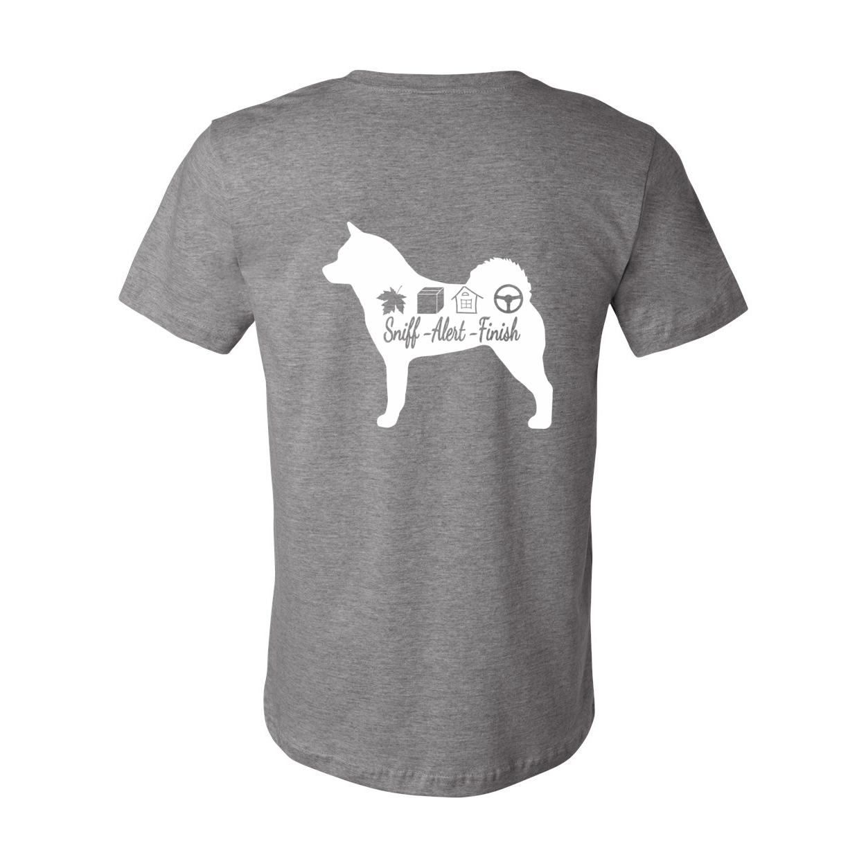 Akita Scent Sniff F/B Unisex SS Jersey Tee - WagALotBowWow