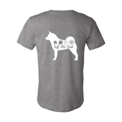 Akita Scent Sniff F/B Unisex SS Jersey Tee - WagALotBowWow
