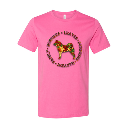 Akita Fall Unisex Short Sleeve Jersey Tee - WagALotBowWow
