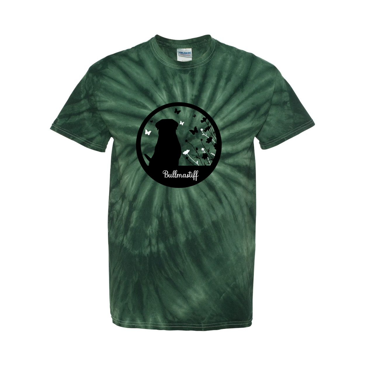 Bullmastiff Flowers Pinwheel SS S,M,L,XL - WagALotBowWow