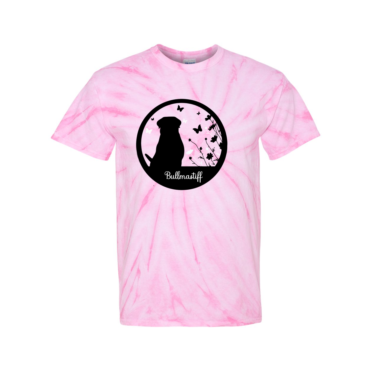 Bullmastiff Flowers Pinwheel SS 2XL,3XL, - WagALotBowWow