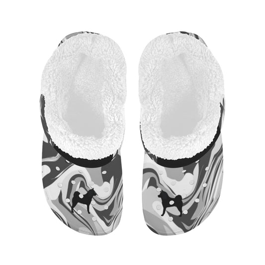 Fleece lined Foam Clogs For Adults White Fleece Lined Foam Clogs for Adults - WagALotBowWow