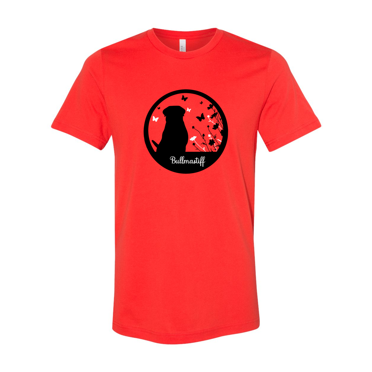 Bullmastiff Flowers Unisex SS 2XL,3XL,4XL - WagALotBowWow