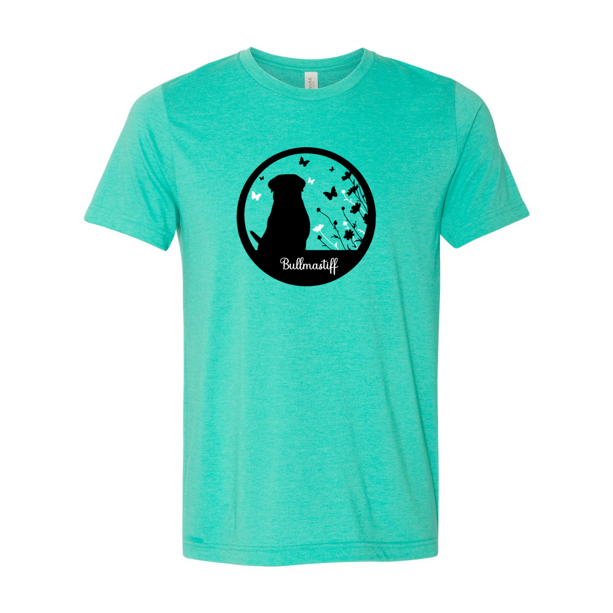 Bullmastiff Flowers Unisex SS 2XL,3XL,4XL - WagALotBowWow
