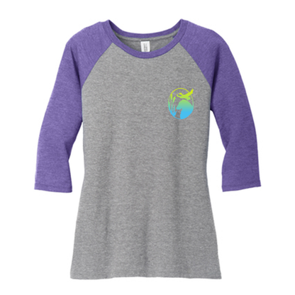Flatty Life 3/4-Sleeve Raglan - WagALotBowWow