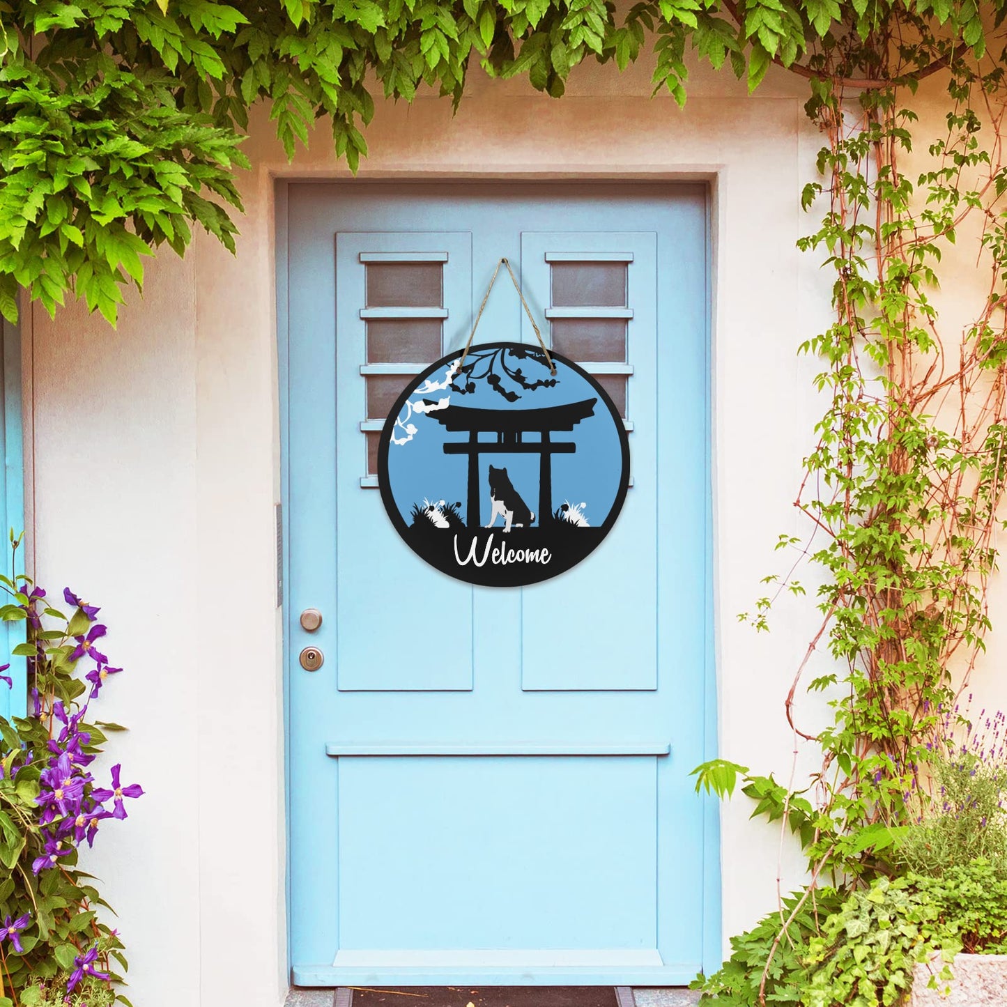 Custom Wooden Door Sign - WagALotBowWow