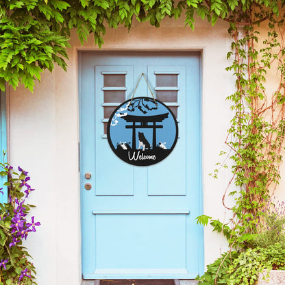 Custom Wooden Door Sign - WagALotBowWow