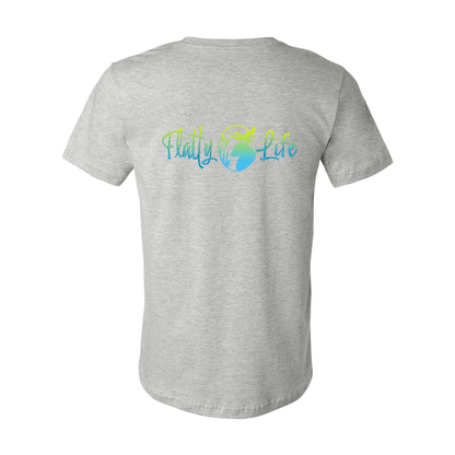 Flatty Life Front/Back Unisex SS Jersey Tee - WagALotBowWow