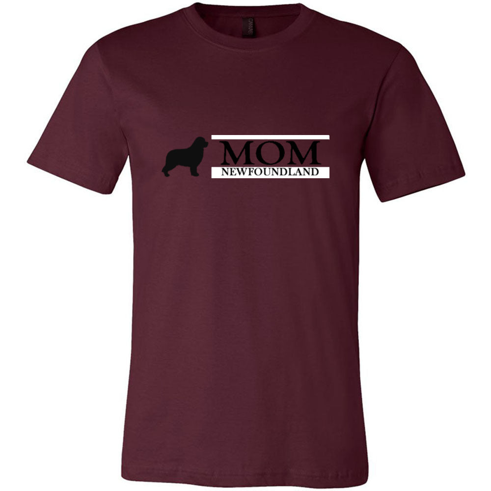 Newfoundland Mom Black Unisex Short Sleeve Jersey Tee - WagALotBowWow