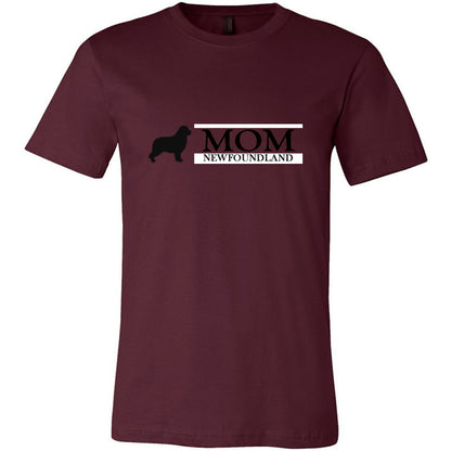 Newfoundland Mom Black Unisex Short Sleeve Jersey Tee - WagALotBowWow