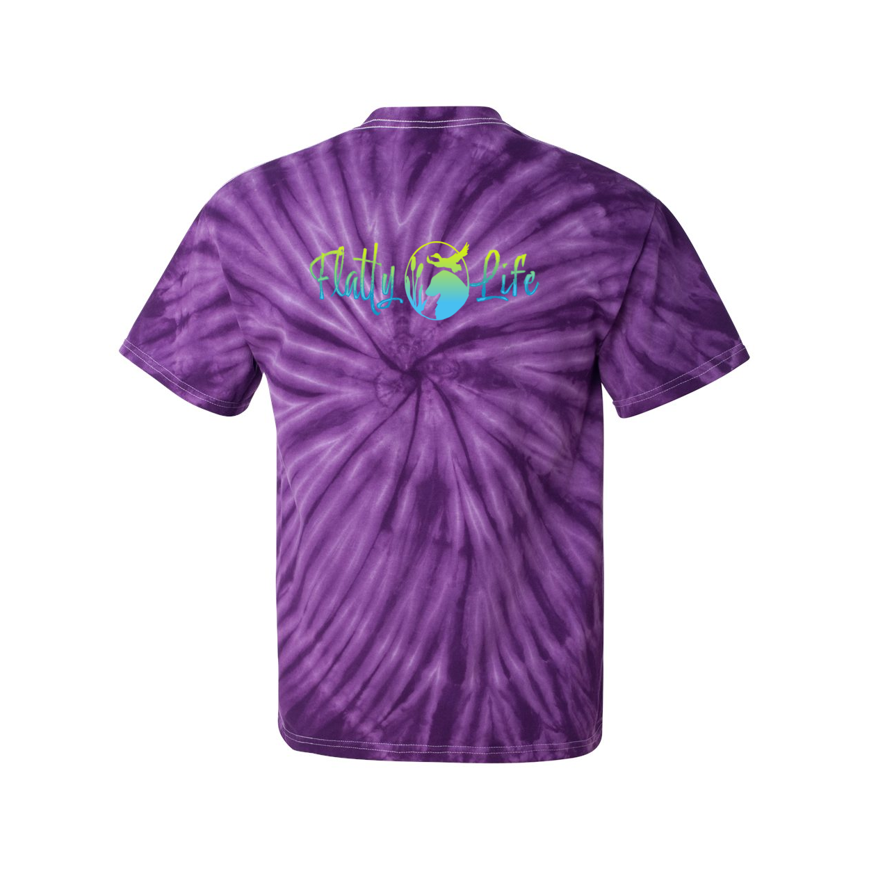 Flatty Life Front/Back Pinwheel SS T-Shirt - WagALotBowWow