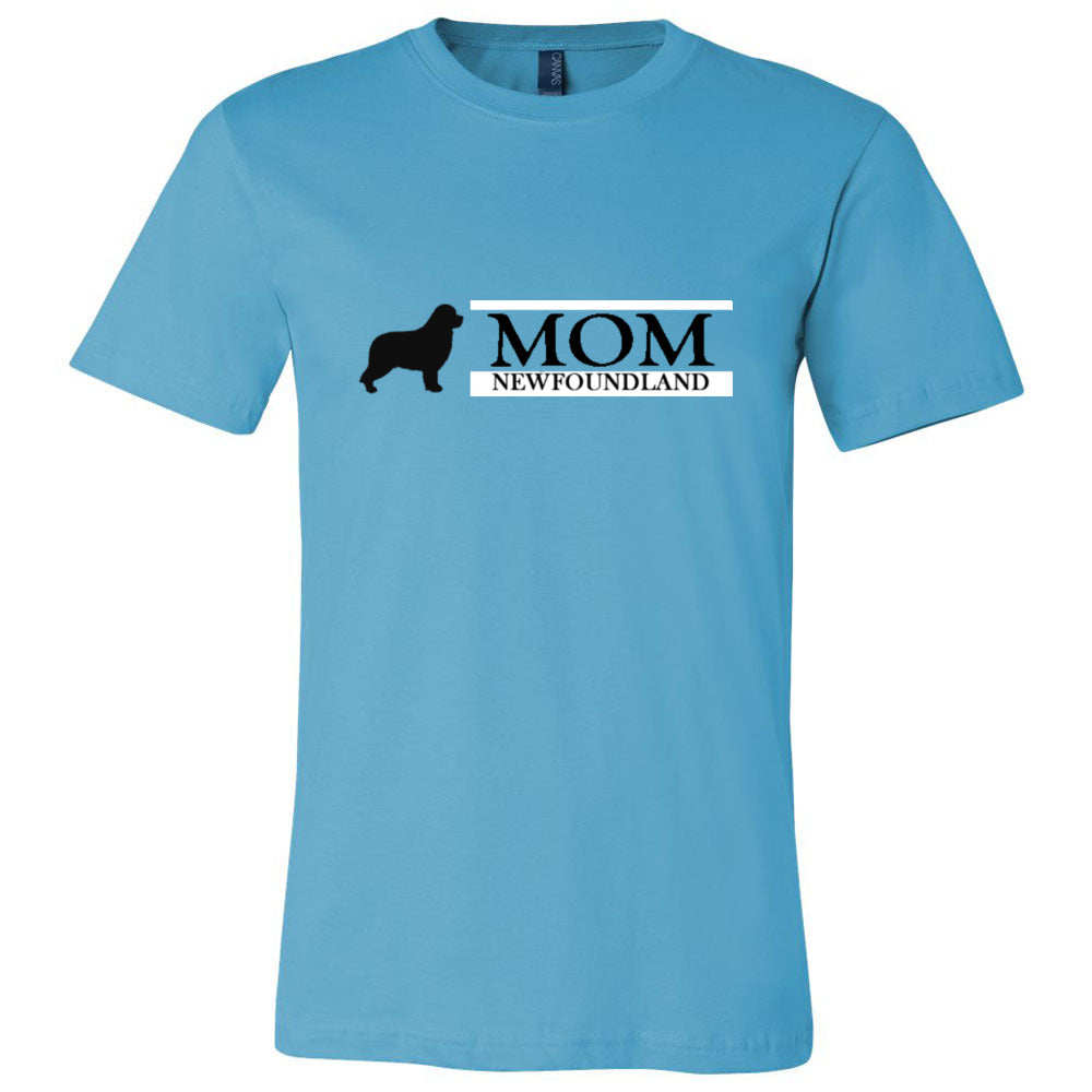 Newfoundland Mom Black Unisex Short Sleeve Jersey Tee - WagALotBowWow