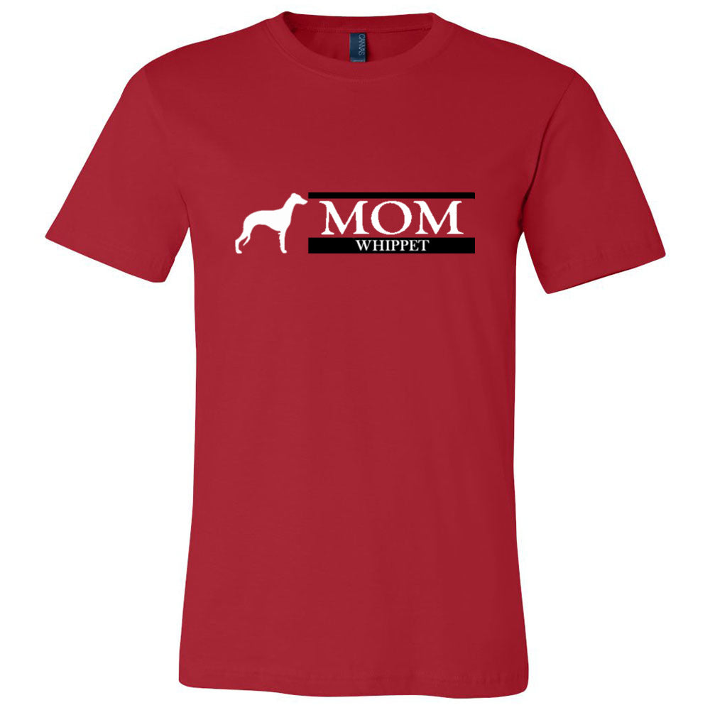 Whippet Mom White Unisex Short Sleeve Jersey Tee - WagALotBowWow