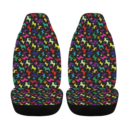 Akita Silhouette & Paw Car Seat Covers - WagALotBowWow