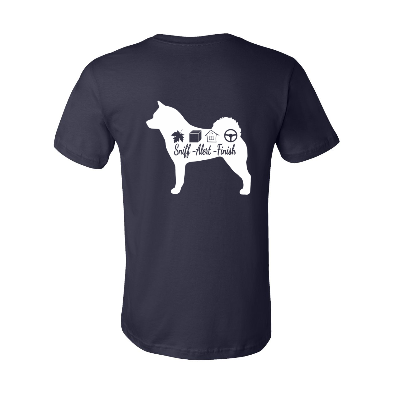 Akita Scent Sniff F/B Unisex SS Jersey Tee - WagALotBowWow