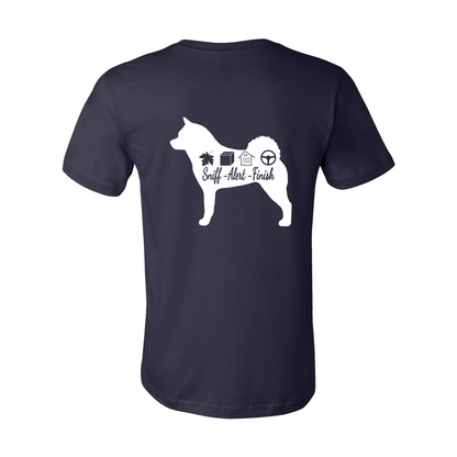 Akita Scent Sniff F/B Unisex SS Jersey Tee - WagALotBowWow