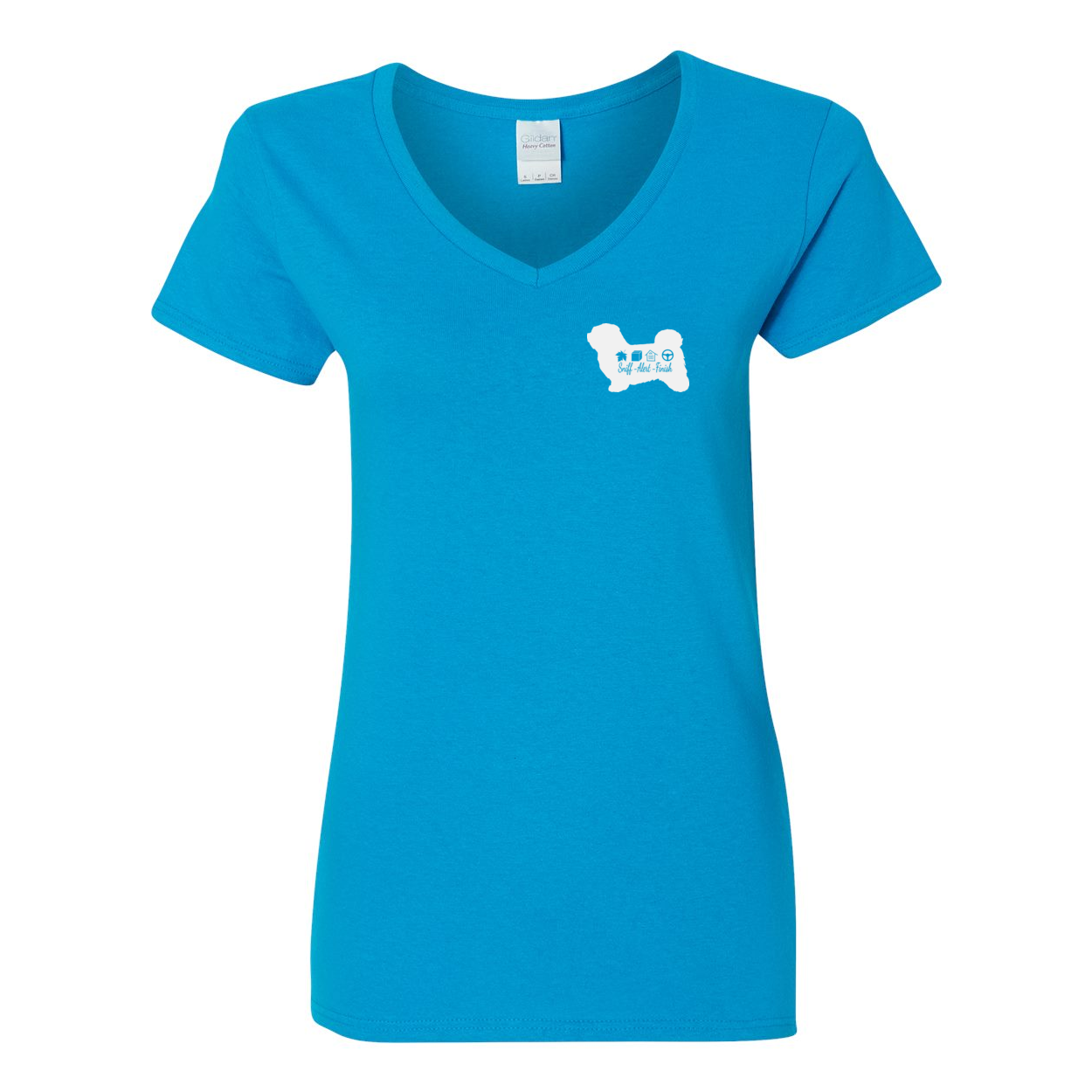 Havanese Scent F/B Women's V-Neck T-Shirt - WagALotBowWow