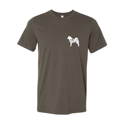 Akita Scent Sniff F/B Unisex SS Jersey Tee - WagALotBowWow