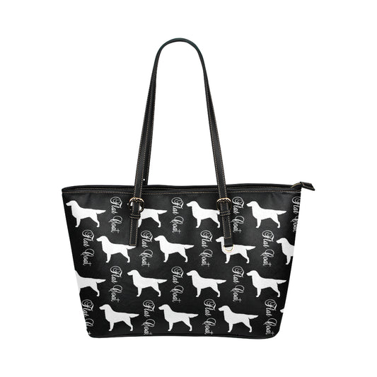 Flat Coat Leather Tote - WagALotBowWow