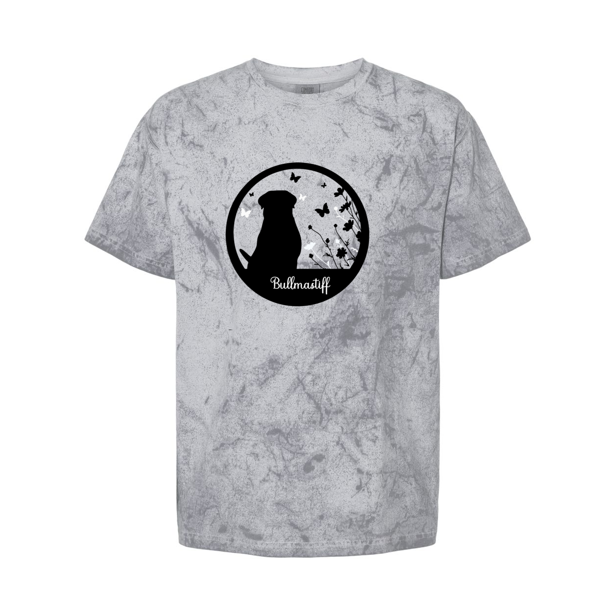 Bullmastiff Flowers Colorblast T-Shirt - WagALotBowWow