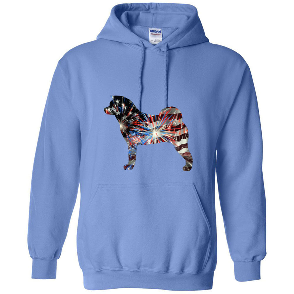 Patriotic Akita Gildan Unisex Heavy Blend Hooded Sweatshirt - WagALotBowWow