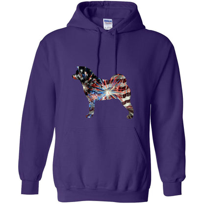 Patriotic Akita Gildan Unisex Heavy Blend Hooded Sweatshirt - WagALotBowWow