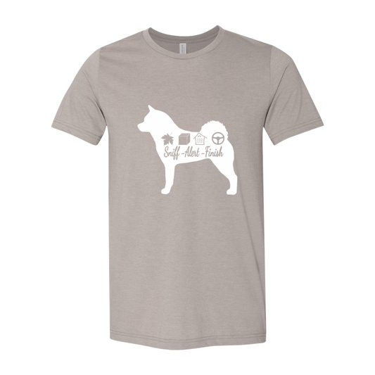 Akita Scent Sniff Unisex SS Jersey Tee - WagALotBowWow
