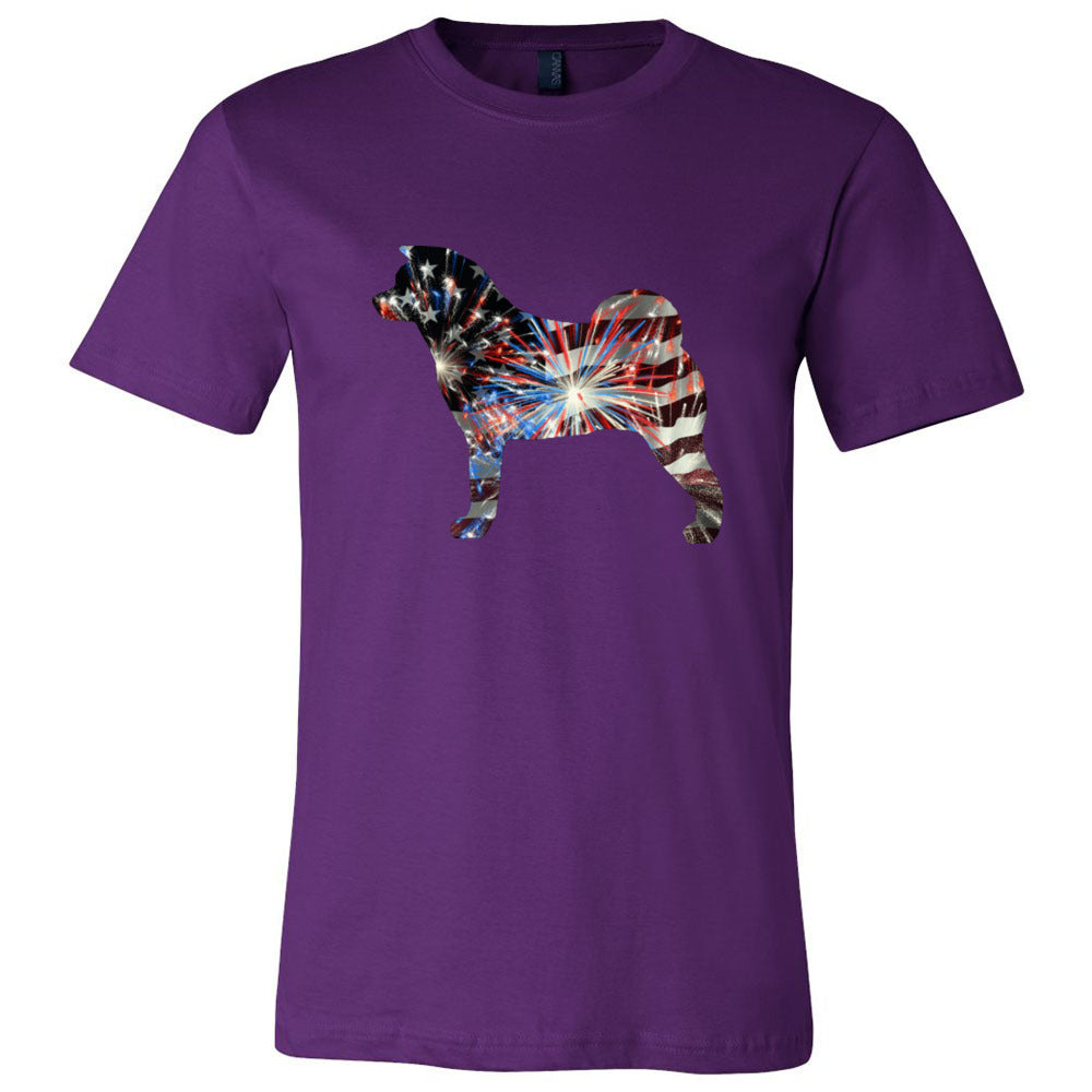 Patriotic Akita Unisex Short Sleeve Jersey Tee - WagALotBowWow