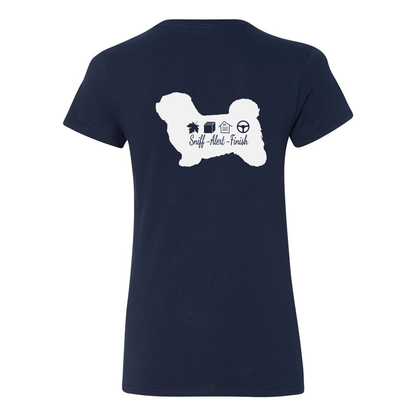 Havanese Scent F/B Women's V-Neck T-Shirt - WagALotBowWow