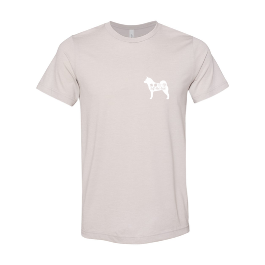 Akita Scent Sniff F/B Unisex SS Jersey Tee - WagALotBowWow