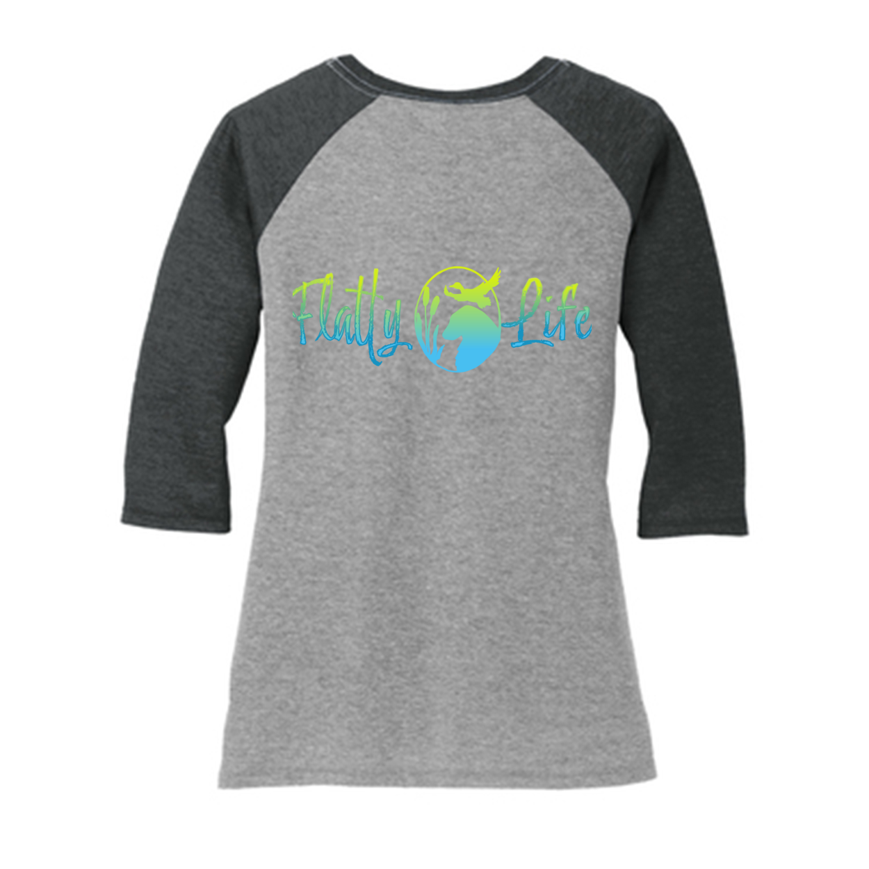 Flatty Life 3/4-Sleeve Raglan - WagALotBowWow