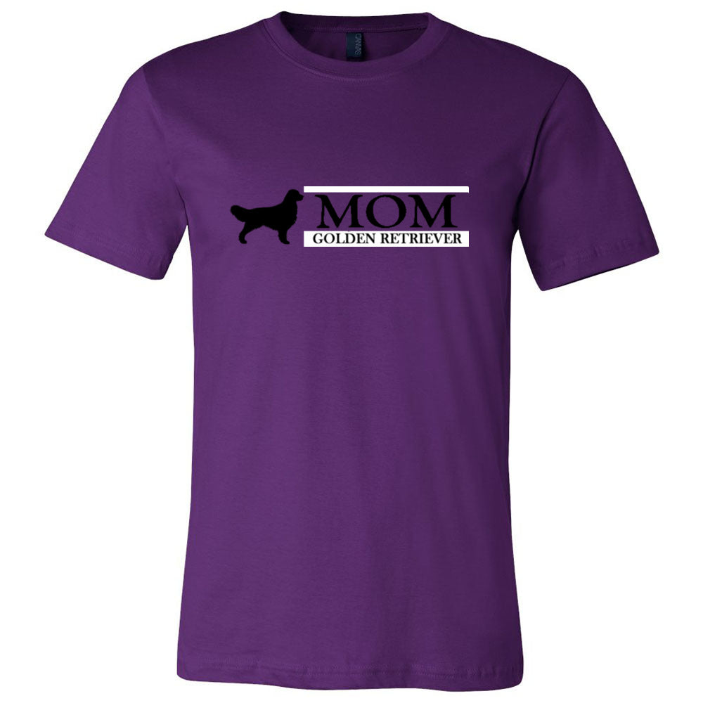 Golden Retriever Mom Black Unisex Short Sleeve Jersey Tee - WagALotBowWow