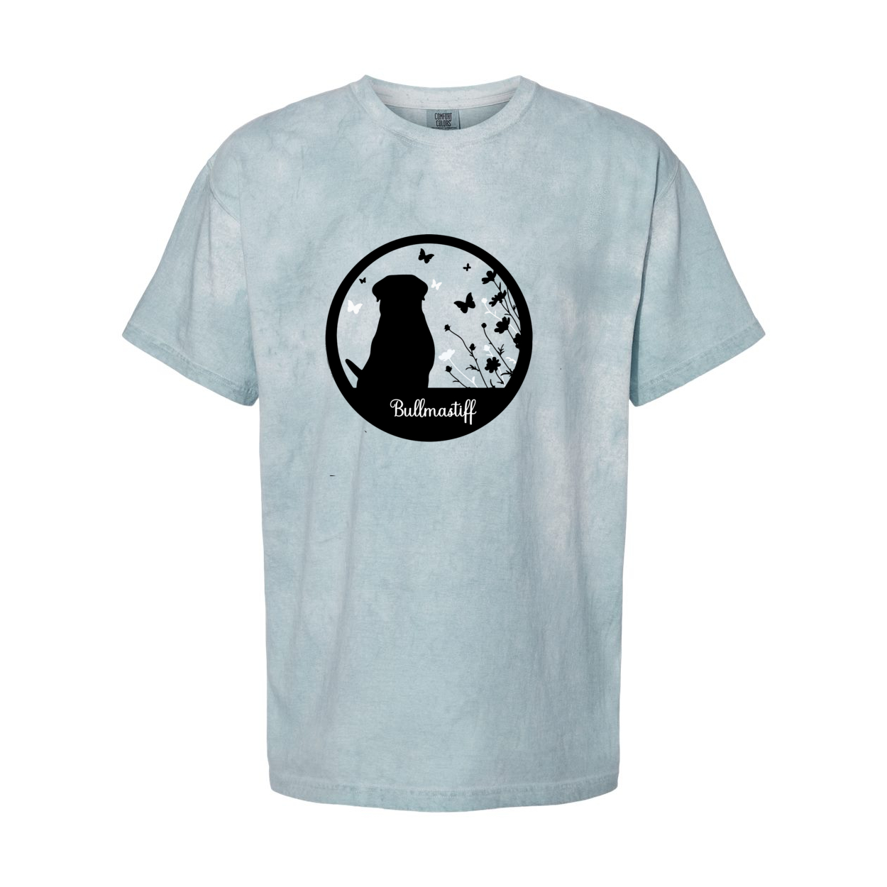Bullmastiff Flowers Colorblast T-Shirt - WagALotBowWow