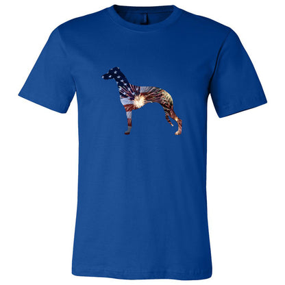Patriotic Whippet Unisex Short Sleeve Jersey Tee - WagALotBowWow