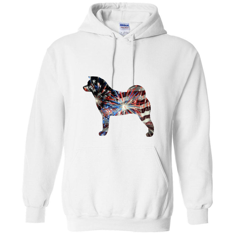 Patriotic Akita Gildan Unisex Heavy Blend Hooded Sweatshirt - WagALotBowWow