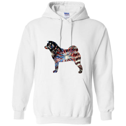 Patriotic Akita Gildan Unisex Heavy Blend Hooded Sweatshirt - WagALotBowWow