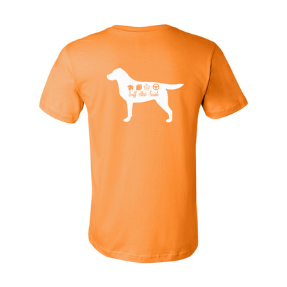 Labrador Scent F/B Unisex SS Jersey Tee - WagALotBowWow