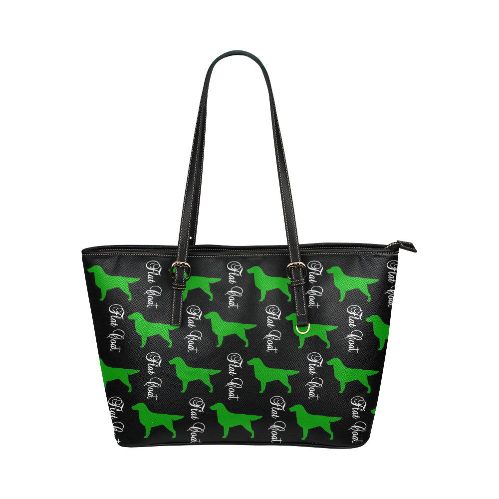 Flat Coat Leather Tote - WagALotBowWow