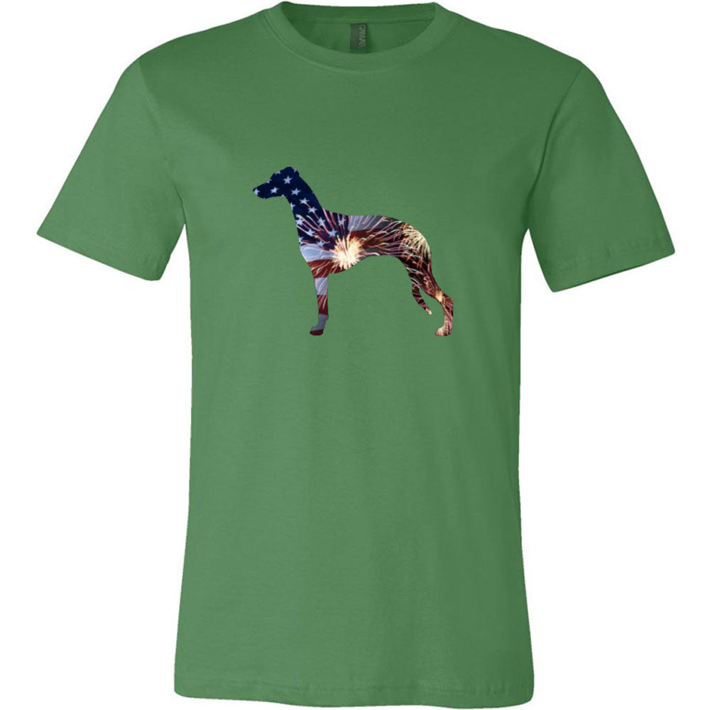 Patriotic Whippet Unisex Short Sleeve Jersey Tee - WagALotBowWow