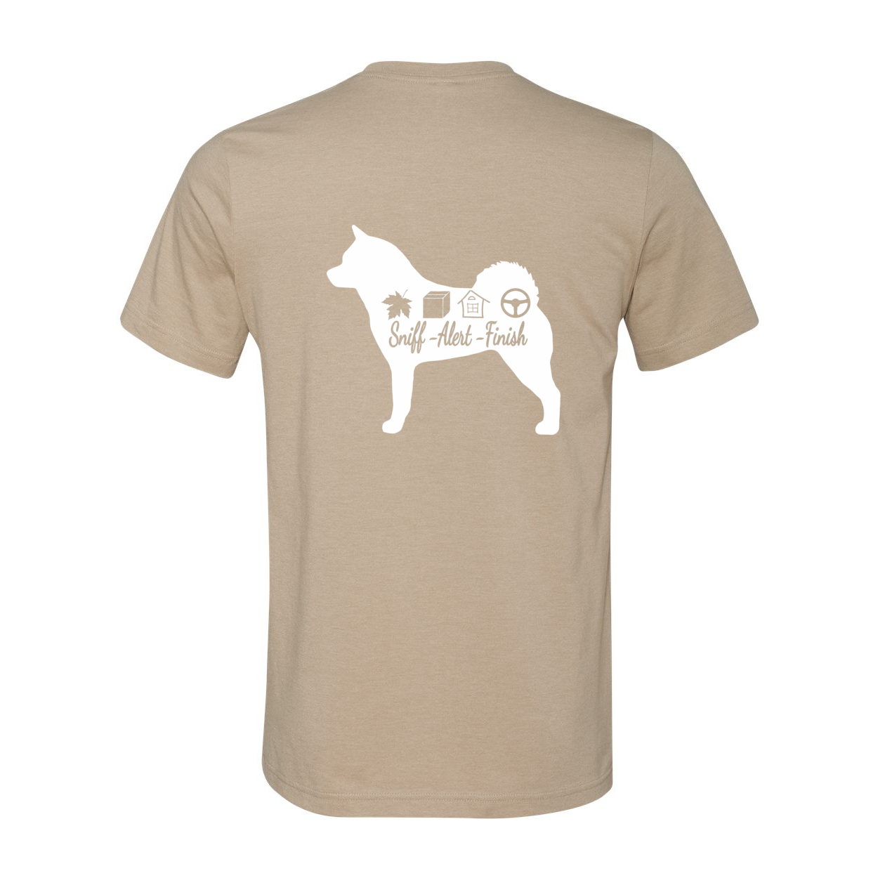 Akita Scent Sniff F/B Unisex SS Jersey Tee - WagALotBowWow